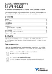 National Instruments WSN-3226 Calibration Procedure