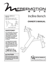 Freemotion EPIC GZFW2141.3 Owner's Manual