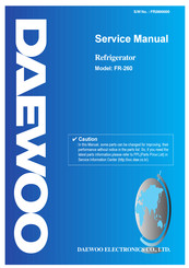 Daewoo FR-260 Service Manual