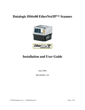 Datalogic EtherNet/IP DS6 00 Series Installation And User Manual