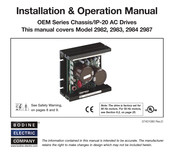 Bodine 2983 Installation & Operation Manual