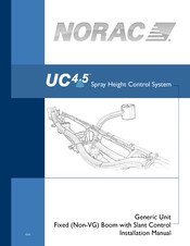 Norac UC 4.5 Spray Height Control System Installation Manual