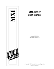 NI VME-MXI-2 User Manual