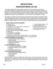 Seaducer 80 Instructions Manual