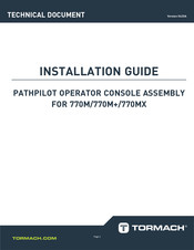 Tormach PATHPILOT OPERATOR CONSOLE Installation Manual