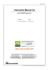 Edwards SCU-1600 Instruction Manual