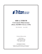Triton RL5000 T HANDLE ATM Conversion Procedures