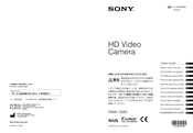 Sony PMW10MD Instructions Before Use