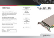 Datapath VisionSC-HD4+ Quick Start Manual