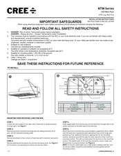 Cree NTW Series Installation Instructions Manual