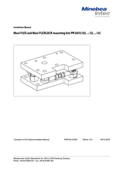 Minebea Intec PR 6012/02N Installation Manual