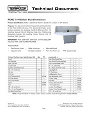 Tormach PCNC 1100 Deluxe Stand Technical Document
