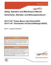 Textron Jacobsen R311T-T4I Safety, Operation And Maintenance Manual