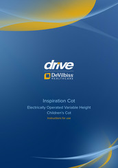 Drive DeVilbiss Healthcare Inspiration Cot Instructions For Use Manual