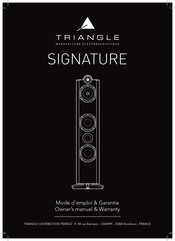 TriangleTube SIGNATURE Owner's Manual & Warranty