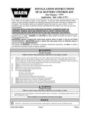 Warn 77977 Installation Instructions Manual