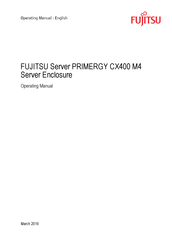 Fujitsu PRIMERGY CX400 M4 Operating Manual