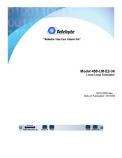 Telebyte 458-LM-E2-36 Quick Start Manual