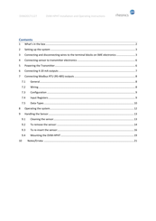 RHEONICS DVM-HPHT Operating Instructions Manual