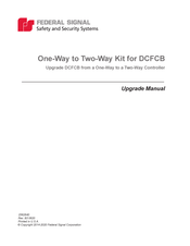 Federal Signal Corporation DCFCB Upgrade Manual