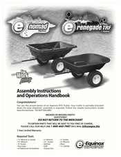 Equinox Systems renegade TRF Assembly Instructions And Operation Manual