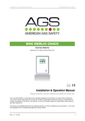 AGS Mini Merlin CH4CO Installation & Operation Manual