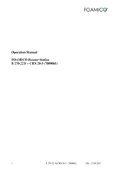 FOAMICO B 270-22F-CRN 20-3 Operation Manual