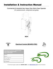 Manaras Opera MGH Installation Instructions Manual