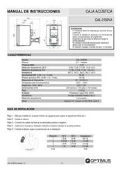 Optimus CAL-3150VA Instruction Manual