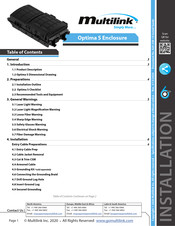 Multilink Optima S Installation Manual