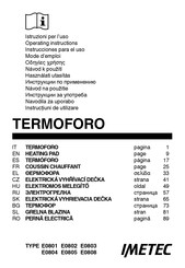 Imetec TERMOFORO E0805 Operating Instructions Manual
