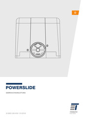 Tormatic POWERSLIDE Instruction Manual