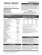 American Standard 4A6H5036E1000A Service Facts