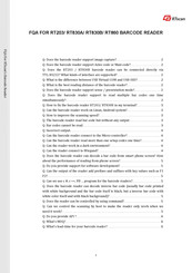 Rtscan RT203 Faq