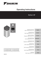 Daikin RoCon+ HP1 Operating Instructions Manual