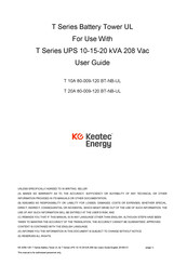 Keatec Energy T 20A 80-009-120 BT-NB-UL User Manual