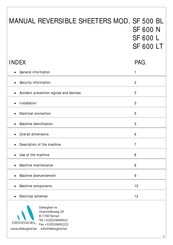 Dekeghel SF 600 L Manual