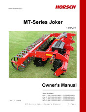 horsch MT-20 SN 330020016002 Owner's Manual