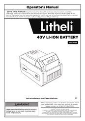 Litheli U1BY30100 Operator's Manual