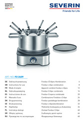 SEVERIN FO 2409 Instructions For Use Manual