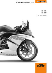 KTM RC 125 2016 Setup Instructions
