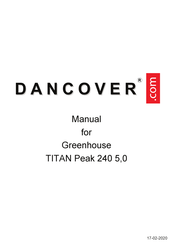 Dancover TITAN Peak 240 5,0 Manual