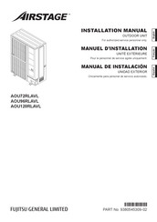 Fujitsu Airstage AOU72RLAVL Installation Manual