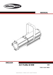 SHOWTEC ACT Fresnel 50 WW Manual