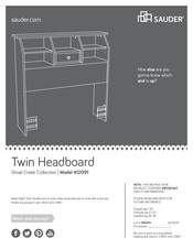 Sauder 412091 Instruction Booklet