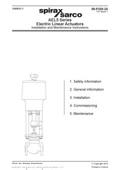 Spirax Sarco AEL5 Series Installation And Maintenance Instructions Manual