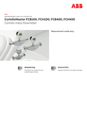 ABB CoriolisMaster FCH100 Instruction Manual