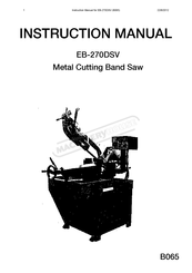 Hafco Metalmaster EB-270DSV Instruction Manual