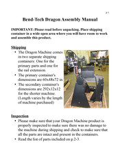 Bend-Tech Dragon Assembly Manual