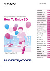 Sony HANDYCAM HDR-TD10 How-To